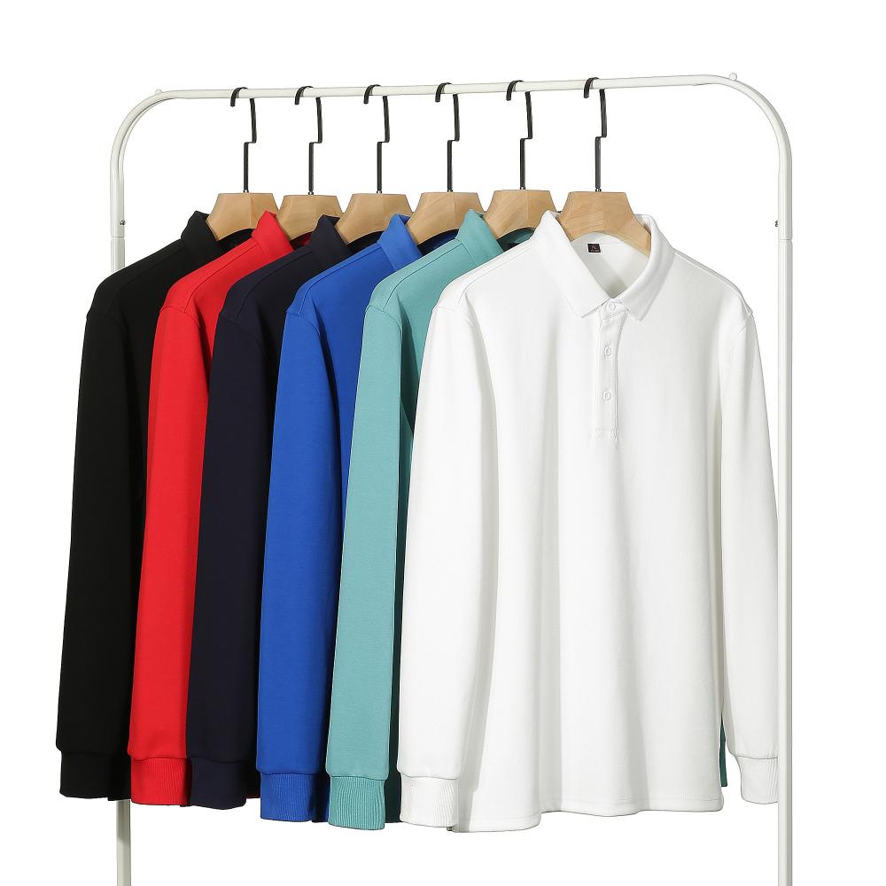 主推款MJ652重磅长袖POLO  360克珠地棉